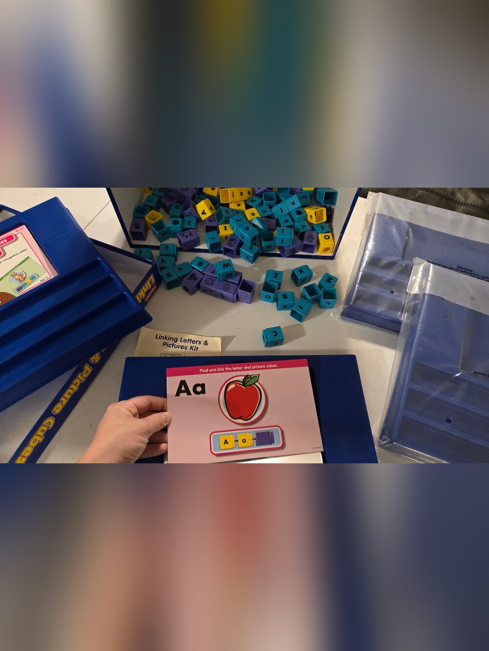 Lakeshore Learning Linking Letter & Picture Cubes - Picture 6 of 10